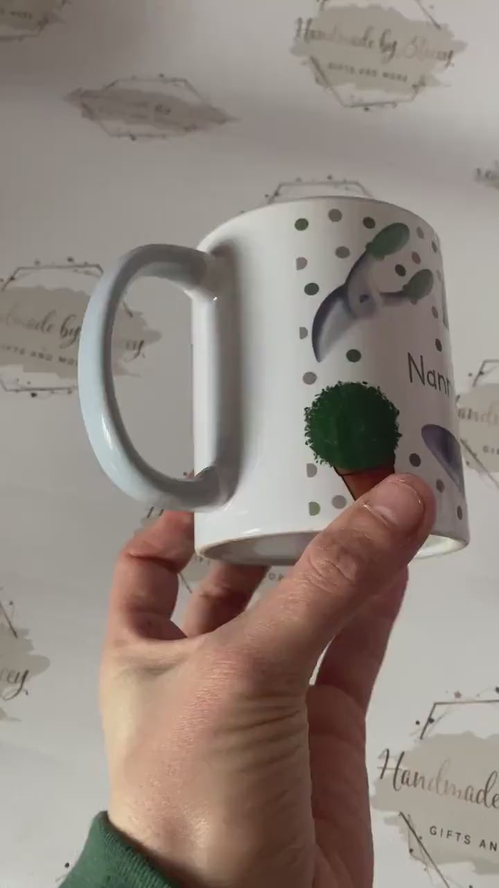 Personalised Ceramic|Plastic Mug|Gardening Cup|Editable Text|Keen Gardener|Gift Idea for Father's Day|Mother's day|Christmas|Reusable